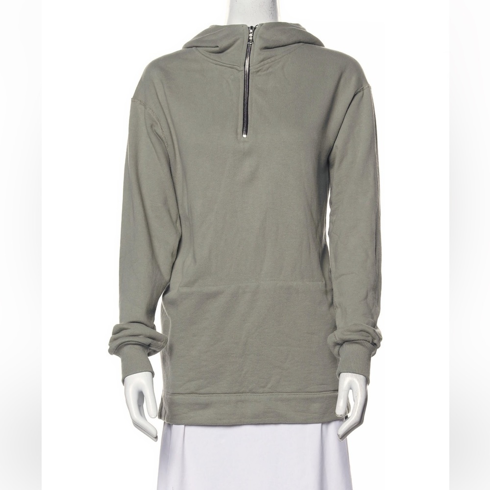 John Elliott Villain Side-Zip Hoodie Sweater Light Olive Green Size 2/M EUC